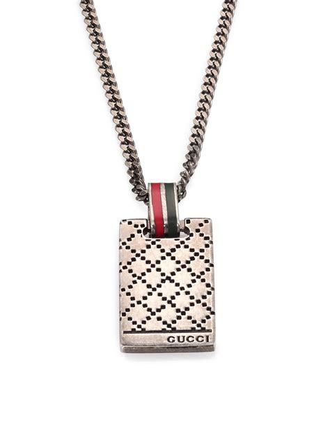 mens gucci necklace|diamond earrings for men gucci.